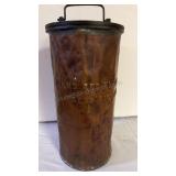 US Navy Brass Canister c1940 for hand-held red