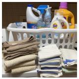 Laundry Basket with Remaining Contents of Laundry