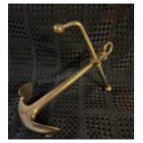 SOLID BRASS ANCHOR DECOR Vintage XL 9"