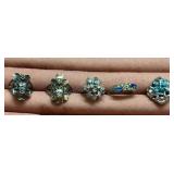 5 Fashion Rings Size 7
