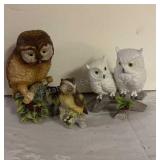 Vintage OWL FIGURINES ANDREA BY SADAK 8"
