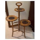 Mid Century Cherry 3 Tier Plant Stand by Brandt /