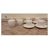 Starbucks Cream and Sugar, 4 small Cups and