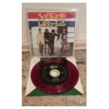 Beatles Japanese 45 Record On Purple Vinyl