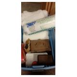 Tote of Sewing and Craft Supplies