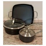 Calphalon Sauce Pans & Handled Grill Pan