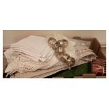 Assorted Table Linens, Napkin Rings, Placemats