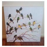 Bird Print on Canvas Art