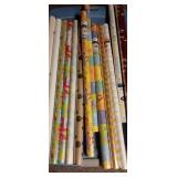 Sealed Rolls of  Wrapping Paper
