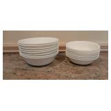 Corelle Classic White Bowls-8 Cereal and 8