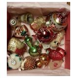 Small Box of Vintage Christmas Ornaments