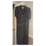 Ladies Polka Dot Maxi Dress Size 18
