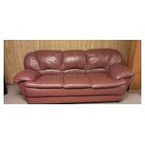 Burgundy Sofa 32x80x34