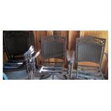 Outdoor Metal Chairs-Set of 6 -2 Captain