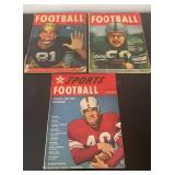 Street & Smiths Sports Football 1947,48 & 1950