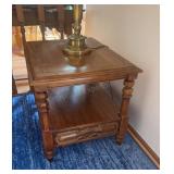 Wood Side Table 21x27x20 inches tall