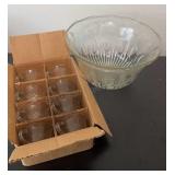 Punch Bowl w/ 8 Cups