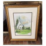 Church Print By Sellers 19x23