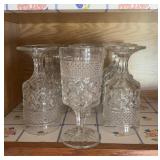 Pressed Glass goblets