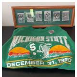 MSU Football Cards & Sweatshirt XL
