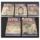Baseball Official Guides 1953,54,55,56 & 1957