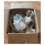 Punch Bowl & unmatched Glasses