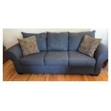Blue Upholstery Sofa 92 inches wide