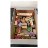 Box of Rubber Stamps