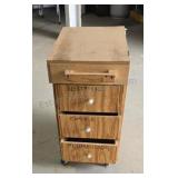 Homemade rolling tool cabinet. 26×18×13