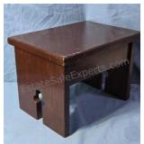 Wooden cricket stool. 9×9×12½
