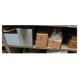 Shelf lot of Party lite and Home Interiors Gifts.