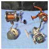 Fishing reels.
