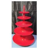 5-tier Plastic cupcake tray. 21ins.