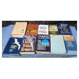 Hardcover and paperback books