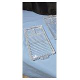 Glass luncheon plates.