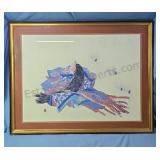 Framed and matted Otsuka print. "Dance of the