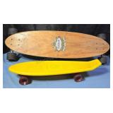 Vintage skateboards.