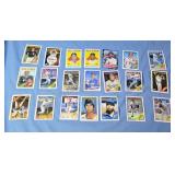 Baseball trading cards. 21ct.