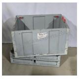 Folding cargo boxes. Stackable. 18×31½×23½. 3ct.