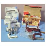 Mini grater and apple slicer/cover. Both in