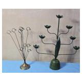 Candle holder and photo/card holder. Candle