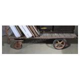 Warehouse trolley.  64×30. Trolley only. Tables