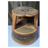 Vintage Kik-step library stool. On casters.
