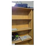Wooden bookshelf. 86×36×13. Contents NOT