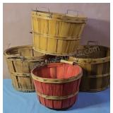 Bushel baskets.