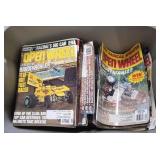Vintage Open Wheel magazines in one tote.