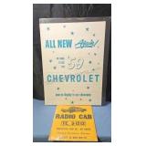 Vintage paper ad artwork. In protective plastic.