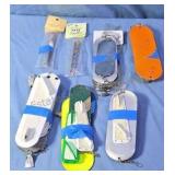 Fishing lures, dodgers and spoons.