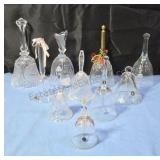 Glass bells. One is missing the clapper