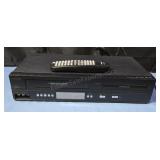 Philips VHS/DVD player with remote. Powers up.